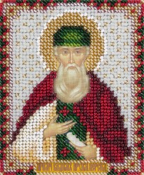 Набор для вышивания PANNA арт. CM-1861 Икона Святого преподобномученика Вадима Персидского 8,5х11 см