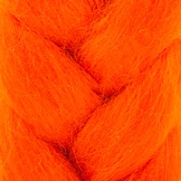 Шерсть для валяния КАМТ Лента для валяния (шерсть п/т 100%) 1х50г/2,1м цв.035 оранжевый