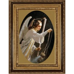 Рисунок на ткани (Бисер) КОНЁК арт. 8431 Ангел со свечей 29х39 см