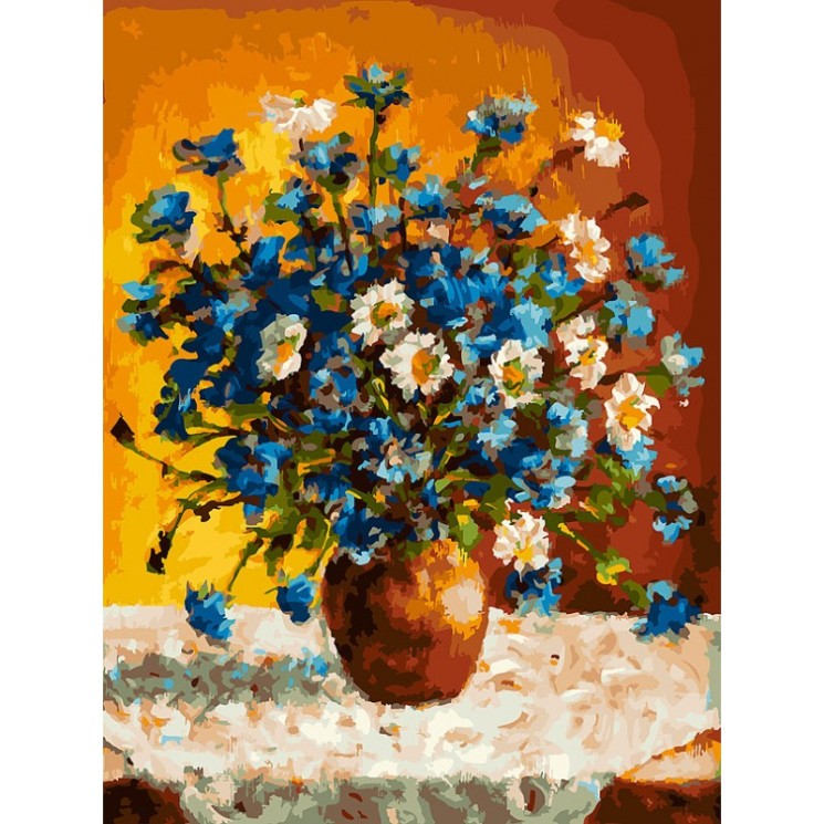 Картины по номерам Белоснежка арт.БЛ.385-AS Луговые цветы 30х40 см