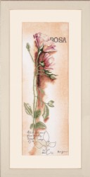 Набор для вышивания LANARTE арт.PN-0008050 Rosa - Botanical 20х60 см