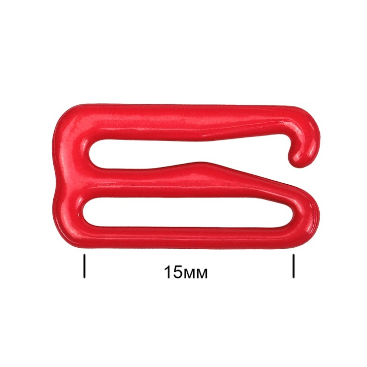 Крючок для бюстгальтера металл TBY-57742 d15мм, цв.SD163 красный, уп.100шт