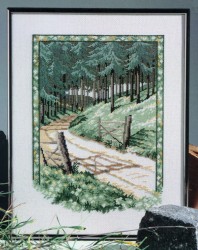 Набор для вышивания OEHLENSCHLAGER арт.65109 Сосновый лес 32х41 см