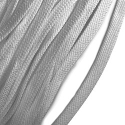 Шнур плоский полиэфир 10 мм турецкое плетение цв.157 св.серый уп.50 м