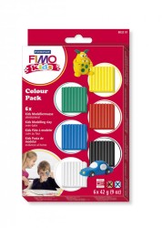 FIMO kids комплект материалов "Базовый", состоящий из 6-ти блоков по 42г, арт.8032 01