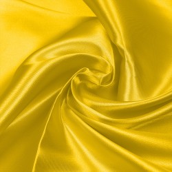 Ткань Атлас-сатин 67 г/м 100% полиэстер шир.150 см арт.AS.30 цв.желтый рул.100м