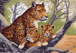Рисунок на канве МАТРЕНИН ПОСАД арт.37х49 - 0615 Гепард с малышами