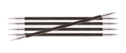 29038 Knit Pro Спицы чулочные Royale 4,5мм /20см, ламинированная береза, серый оникс, 5шт