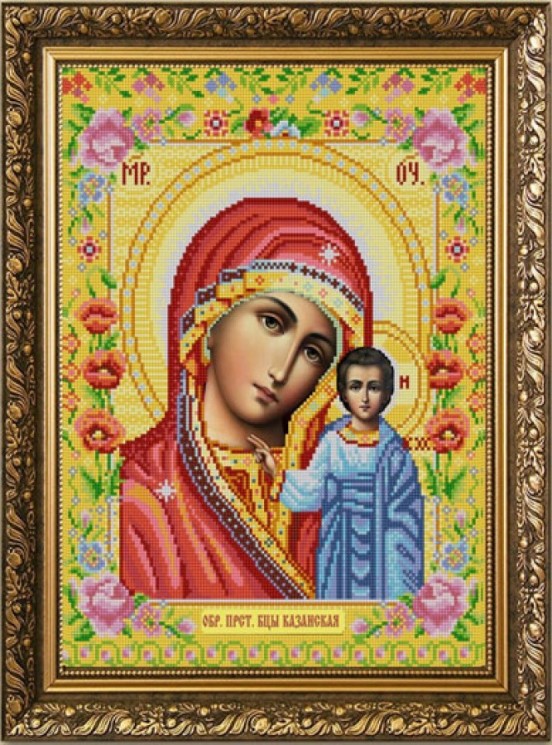 Рисунок на ткани (Бисер) КОНЁК арт. 9261 Богородица Казанская 29х39 см