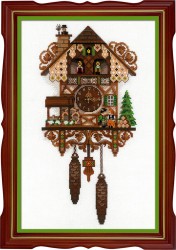 Набор для вышивания РИОЛИС арт.1730 Часы с кукушкой 25х40 см