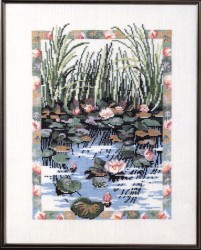 Набор для вышивания OEHLENSCHLAGER арт.57112 Водяные лилии 31х40 см