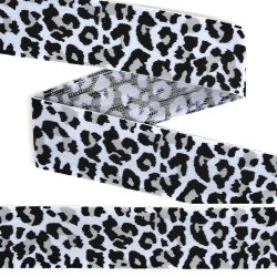 Резинка TBY декоративная мягкая Леопард шир.40мм арт.ET.40T13 уп.25м