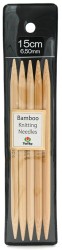 KND060650 Tulip Спицы чулочные "Bamboo" 6,5мм / 15см, натуральный бамбук, уп.5шт.