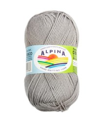 Пряжа ALPINA DISCO (86% хлопок, 14% полиамид) 10х50г/150м цв.05 серый