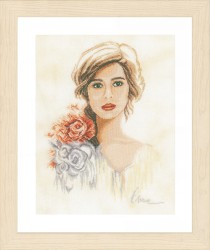 Набор для вышивания LANARTE арт.PN-0158331 Romantic lady 33х38 см