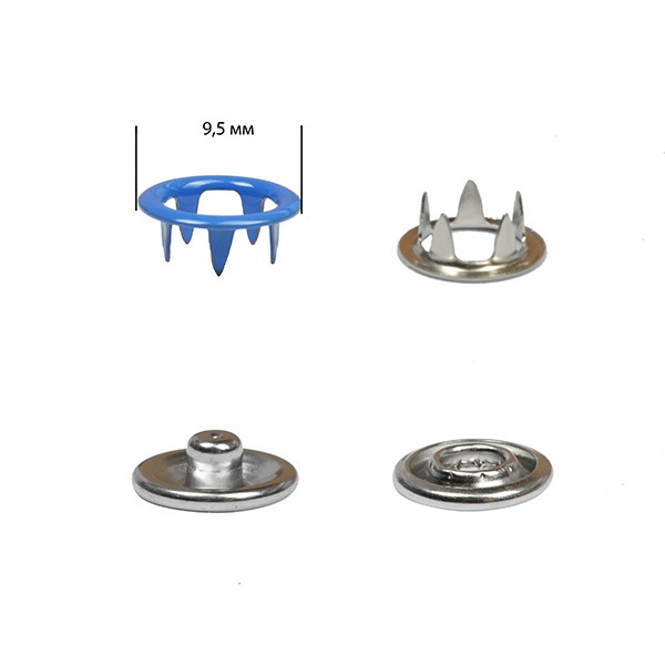 Кнопка трикотажная New Star (кольцо) нерж 9,5мм эмаль № 09 цв. уп. 1440шт