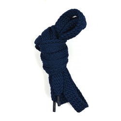 Шнурки плоские 14-16мм турецкое плетение дл.150см цв. синий (10 компл)