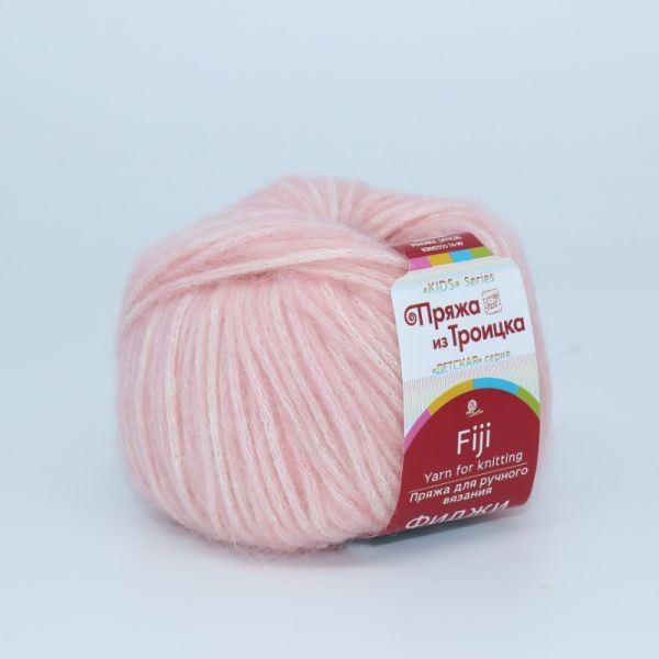 Пряжа для вязания ТРО "Фиджи" (20% мериносовая шерсть, 60% хлопок, 20% акрил) 5х50г/95м цв.0352 розовый нектар
