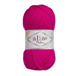 Пряжа для вязания Ализе My Baby (100% акрил) 5х50г/150м цв.149 герань упак