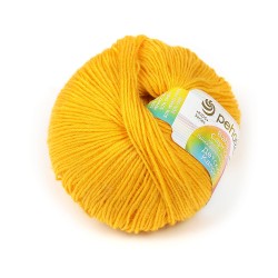 Пряжа для вязания ПЕХ "Детский каприз" (50% мериносовая шерсть, 50% фибра) 10х50г/225м цв.012 желток