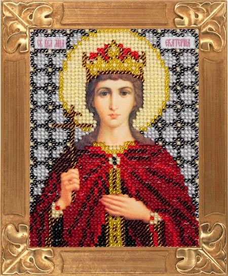 Рисунок на ткани ВЕРТОГРАДЪ арт. C707 Святая Екатерина 10х13 см упак (1 шт)