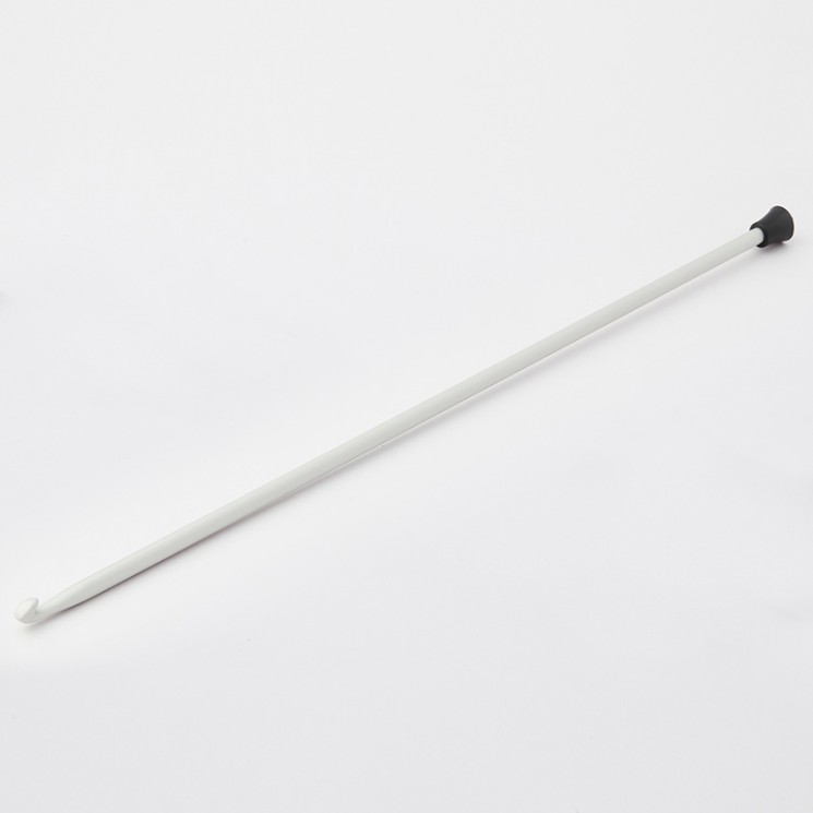 30826 Knit Pro Крючок для вязания афганский Basix Aluminum 5мм/30см, алюминий, серый