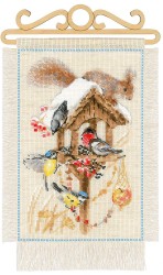 Набор для вышивания РИОЛИС арт.1751 Дача Зима 20х30 см