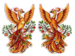 Набор для вышивания ЖАР-ПТИЦА арт.Р-483 Огненная птица 19х13 см
