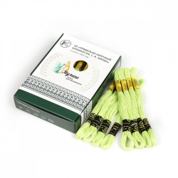 Нитки мулине цв.4902 св.салатовый 24х8м С-Пб
