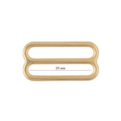 Пряжка регулятор для бюстгальтера металл ARTA.F.2829 20мм цв.016 золото, уп.50шт