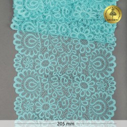 Кружево-стрейч KRUZHEVO арт.TBY.YSTL00839 шир.205мм цв.L422 тиффани уп.3м