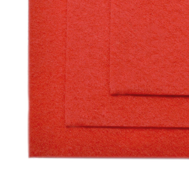Фетр листовой мягкий IDEAL 1,4мм 20х30см арт.FLT-WP671 уп.10 листов цв.671 красный
