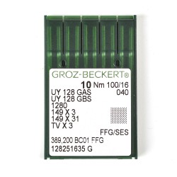 705082 Groz-Beckert Игла для ПШМ UY128GAS/UY128GBS FFG №100 уп.10 шт