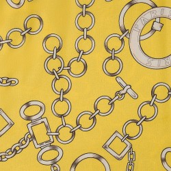 Ткань шелк Армани креп 90 г/м  97% полиэстер, 3% лайкра шир.148 см арт.T.0565.6 цв.06 желтый рул.25м