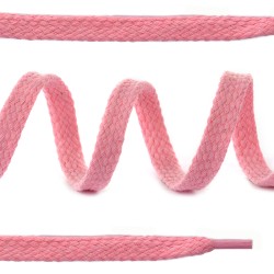 Шнурки плоские 10мм х/б дл.150см цв.010 розовый (10 комп)