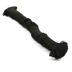 Резинка-продежка цв.черный шир.0,4см уп.100м