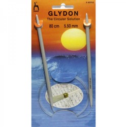 48955 PONY GLYDON Спицы круговые 5,50 мм/80 см, пластик