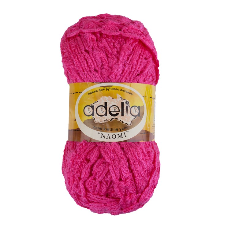 Пряжа ADELIA NAOMI (100% акрил) 5х100г/24м СК цв.23 т.розовый