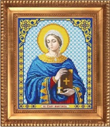 Рисунок на ткани бисером БЛАГОВЕСТ арт.И-4108 Св.Великомученица Анастасия 20х25 см