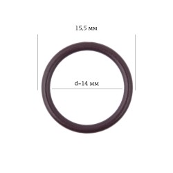 Кольцо для бюстгальтера металл ARTA.F.2831 14мм, цв.076 сливовое вино, уп.50шт