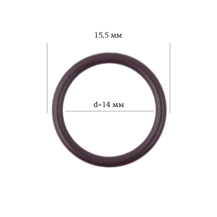 Кольцо для бюстгальтера металл ARTA.F.2831 14мм, цв.076 сливовое вино, уп.50шт