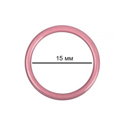 Кольцо для бюстгальтера металл TBY-57720 d15мм, цв.S256 розовый рубин, уп.20шт