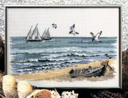 Набор для вышивания OEHLENSCHLAGER арт.67501 Морское побережье 26х36 см