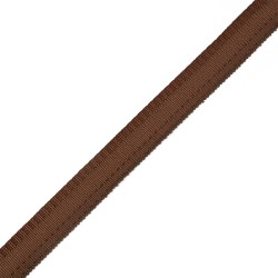Тесьма брючная (полиэфирная) двухсторонняя арт.4316 шир.15мм цв.коричневый уп.50м А