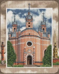 Набор для вышивания PANNA арт. CM-1831 Чесменская церковь в Санкт-Петербурге 33х40 см