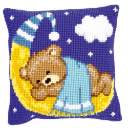 Набор для вышивания VERVACO арт.PN-0148196 Медведь на голубой луне 40х40 см