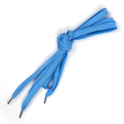 Шнурки TBY плоские 08мм арт.SLF060 цв.голубой длина 130 см уп.10шт