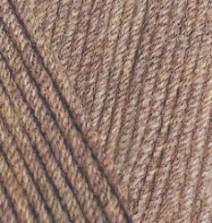 Пряжа для вязания Ализе Cotton gold (55% хлопок/ 45% акрил) 5х100г/330м цв.688 кофейно-бежевый упак (1 упак)