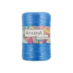 Пряжа ARACHNA Raffia (100% полипропилен) 5х50г/200м цв.26 синий
