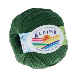 Пряжа ALPINA RENE (100% мерсеризованный хлопок) 10х50 г/105м цв.987 т.зелёный